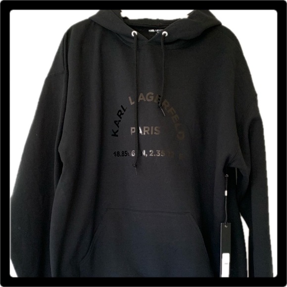 karl lagerfeld black hoodie